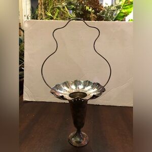 Vintage Silver Plated Flower Vase.